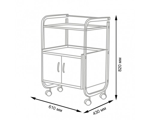 Косметологическая тележка МД-104
