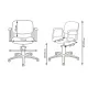 Парикмахерское кресло КОНТАКТ гидравлика хром