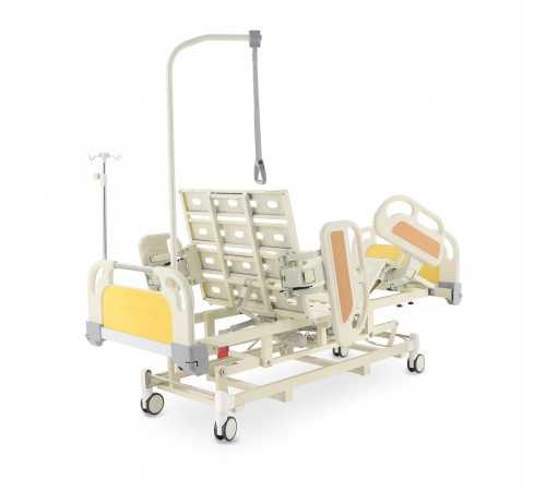 Кровать реанимационная электрическая (5 функций) (МЕ-4019Н-00) с выдвижным ложементом и растоматом CPR+аккумулятор с растоматом