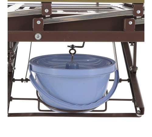 Кровать механическая YG-6 (ММ-2624Н-06/2124Н-04) ЛДСП с туалетным устройством и судном с крышкой, функцией «кардиокресло», в комплекте с матрасом