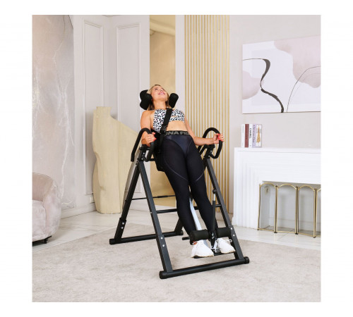 Инверсионный стол складной DFC STYLE чёрный, U-образный фиксатор