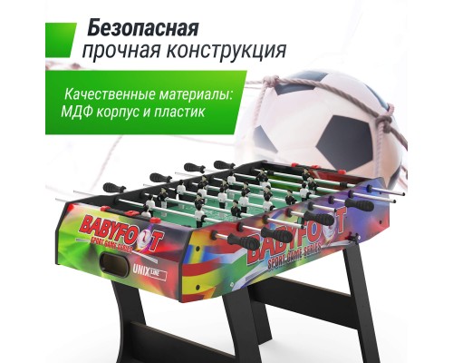 Игровой стол складной UNIX Line Футбол - Кикер (122х61 cм) Color