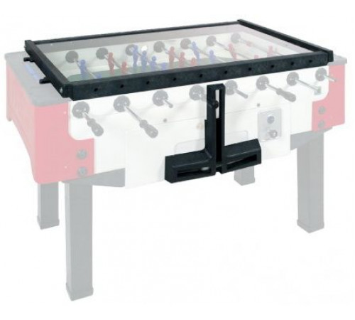 Всепогодный настольный футбол (кикер) «Storm F-3 family outdoor» (138x76x88 см, жетоноприемник) с защитным корпусом