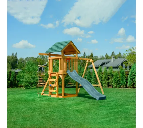 Детский игровой комплекс UNIX Kids (6 in 1) Dark Green