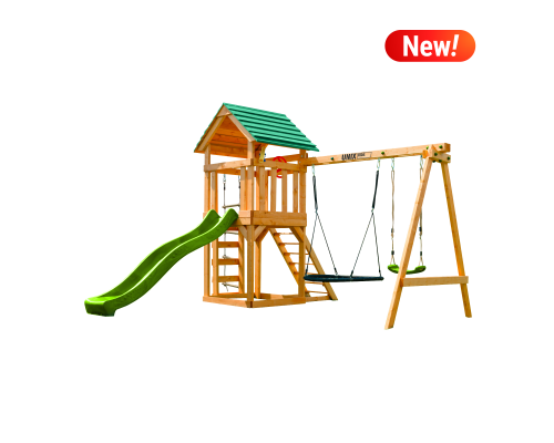 Детский игровой комплекс UNIX Kids (6 in 1) Light Green