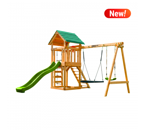 Детский игровой комплекс UNIX Kids (6 in 1) Light Green