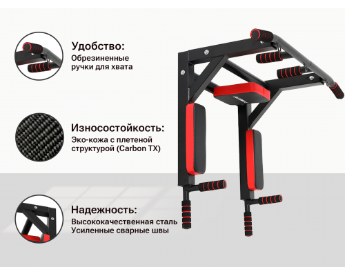 Турник настенный 3 в 1 UNIX Fit PULL UP 200