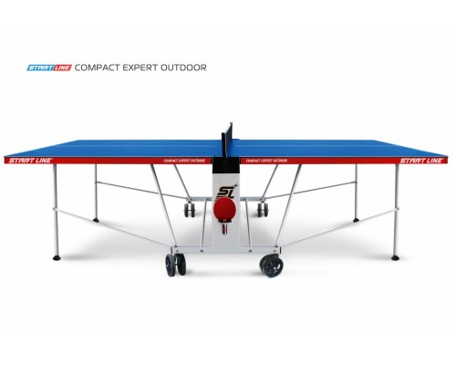 Всепогодный складной теннисный стол Compact Expert Outdoor 6 blue для улицы и помещений