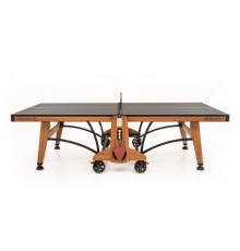 Теннисный стол складной для помещений "RASSON PREMIUM T03 Indoor" (274 х 152,5 х 76 см, натуральная вишня) с сеткой