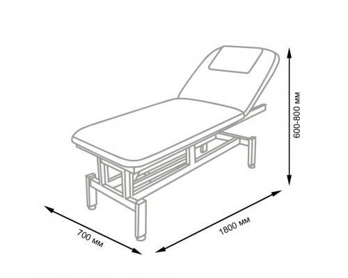 Массажный стол многофункциональный электрический Элегия-1А (МД-837), 1 мотор