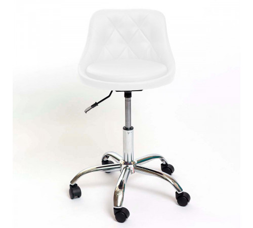 Стул Ромб хром на колесах