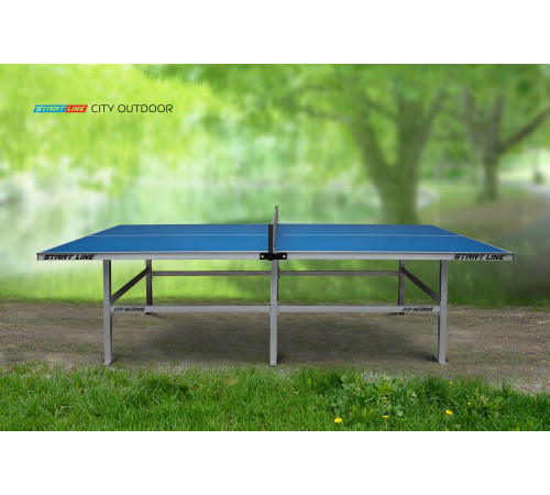 Стол теннисный City Всепогодный с сеткой Синий