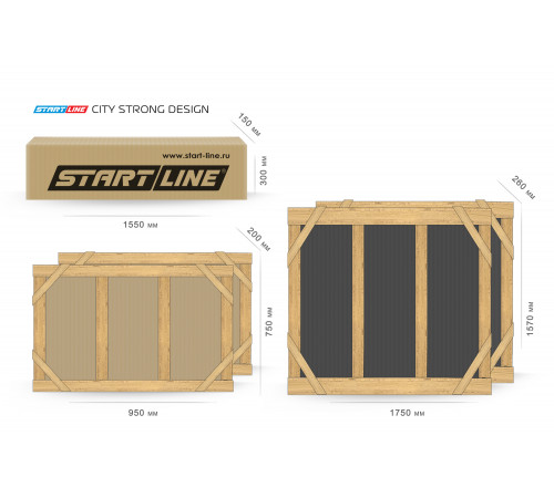 Теннисный стол Start Line City Strong DESIGN Всепогодный