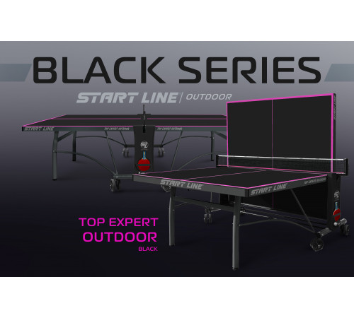 Теннисный стол Top Expert 6 Всепогодный Black